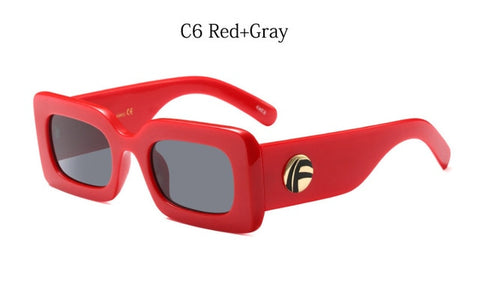 Square luxury sunglasses women's brand designer big frame Sun Glasses men 2018 Retro rectangular glasses ladies UV400