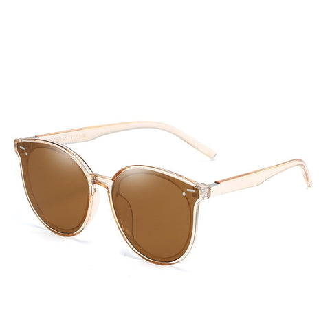 Women's UV Protection Sunglasses Ladies Fashion Big Frame Sun Glasses Women Brand Designer Sunglass Vintage Round Retro Eyewear
