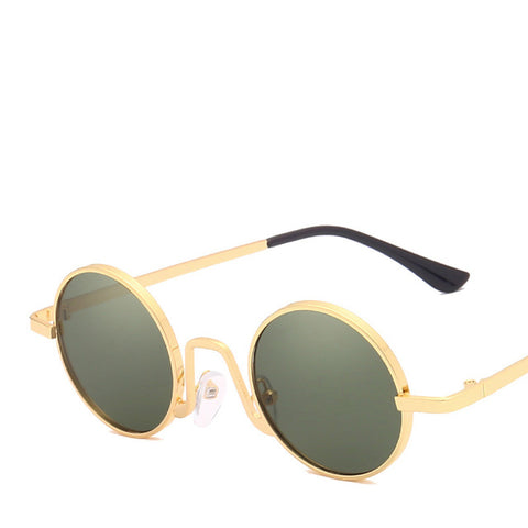 Xinfeite Sunglasses New Retro Small Metal Round Frame Color Coating Travel Summer Sun Glasses For Women X543