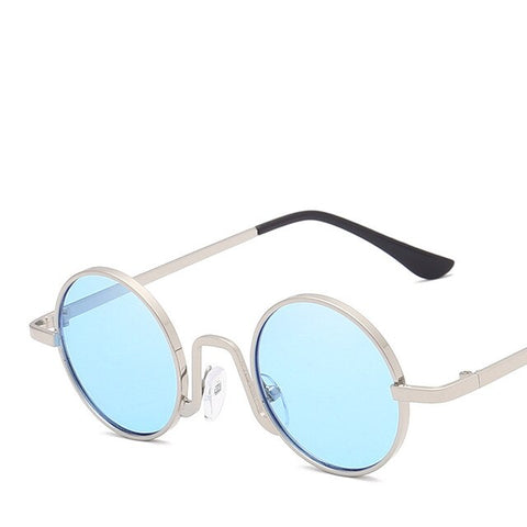 Xinfeite Sunglasses New Retro Small Metal Round Frame Color Coating Travel Summer Sun Glasses For Women X543