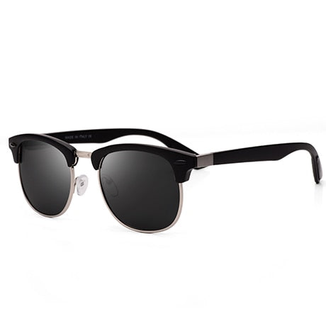 New polarized men's sunglasses UV400 square half metal frame fashion ladies sunglasses brand design glasses driving sunglasses