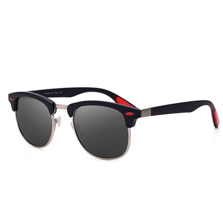 New polarized men's sunglasses UV400 square half metal frame fashion ladies sunglasses brand design glasses driving sunglasses