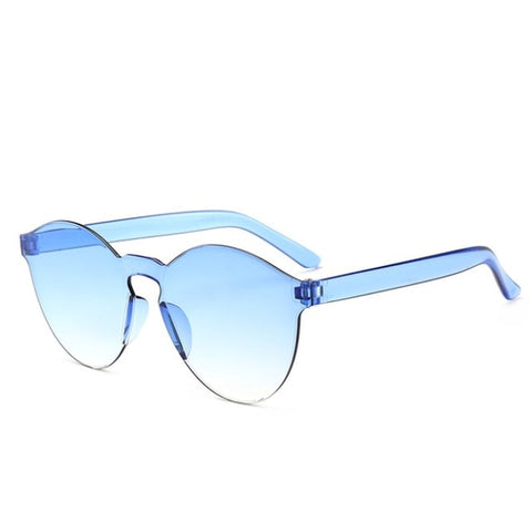 New Fashion Women Flat Sunglasses Luxury Brand Designer Sun glasses Eyewear Candy Color Mirror UV400 oculos de sol