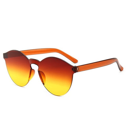 New Fashion Women Flat Sunglasses Luxury Brand Designer Sun glasses Eyewear Candy Color Mirror UV400 oculos de sol