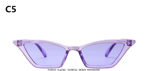 ZXWLYXGX 2018 new cat eye sunglasses women brand design retro colorful transparent colorful fashion cateye sun glasses UV400