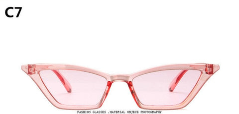 ZXWLYXGX 2018 new cat eye sunglasses women brand design retro colorful transparent colorful fashion cateye sun glasses UV400